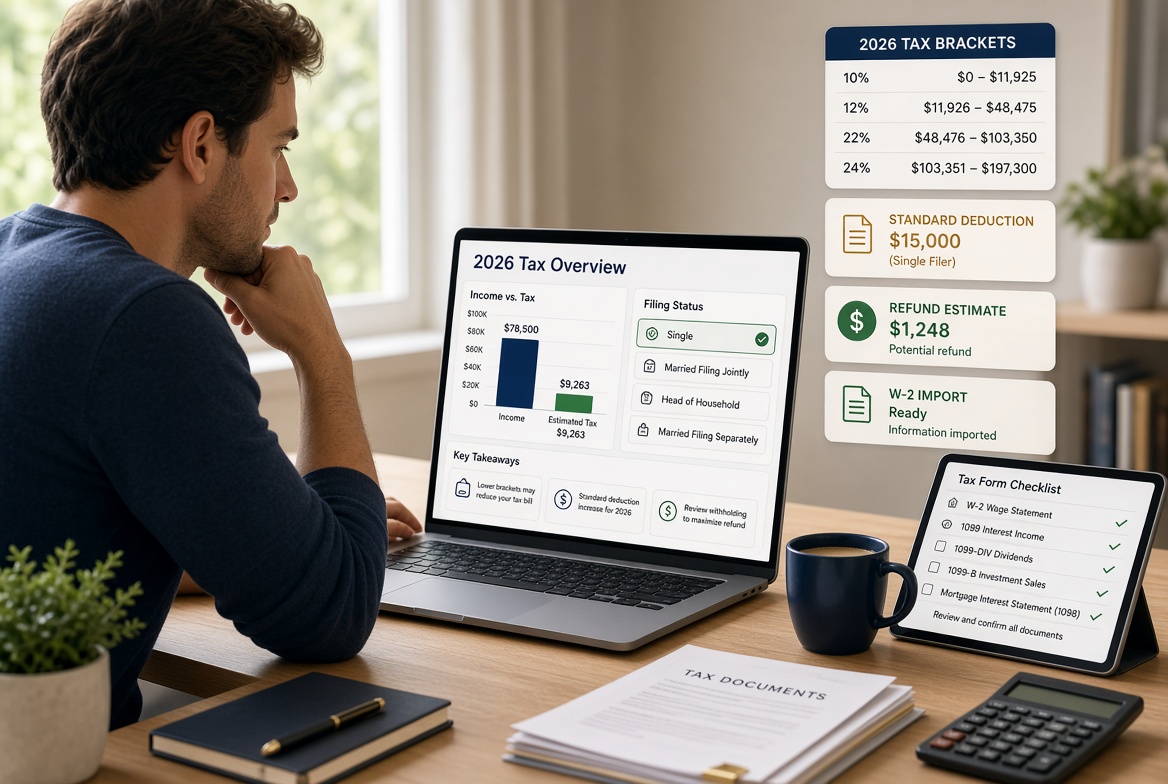 2026 Tax Brackets Guide: TurboTax vs Free Tax USA & Calculators